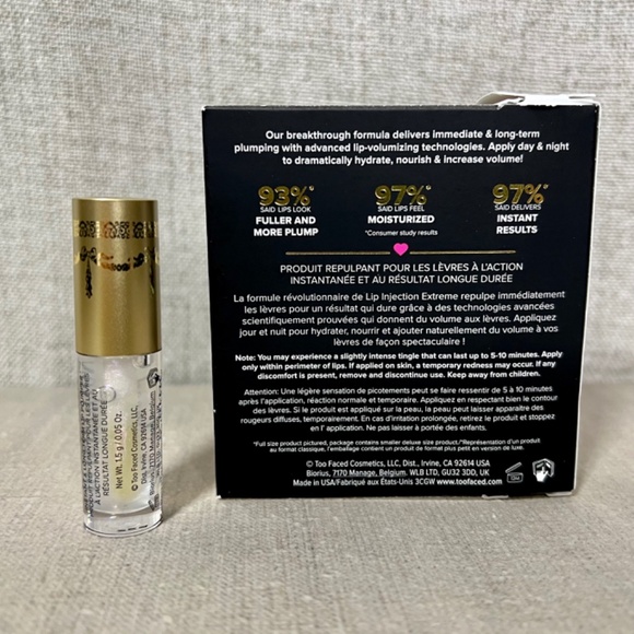 ❤️3 for $25❤️ Last one‼️ Too Faced Lip Injection Extreme Lip Plumper mini - Picture 2 of 4